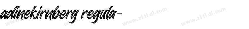 adinekirnberg regula字体转换